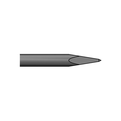 Chipping Hammer Seel Bit Point - 12 inch - Round Shank / Oval Collar - BL/L02J12